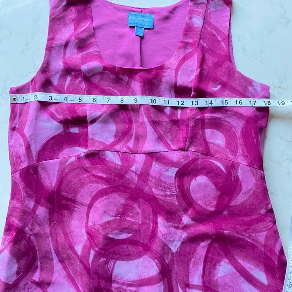 Simply Vera | Vera Wang hot pink chiffon dress - Picture 8 of 12